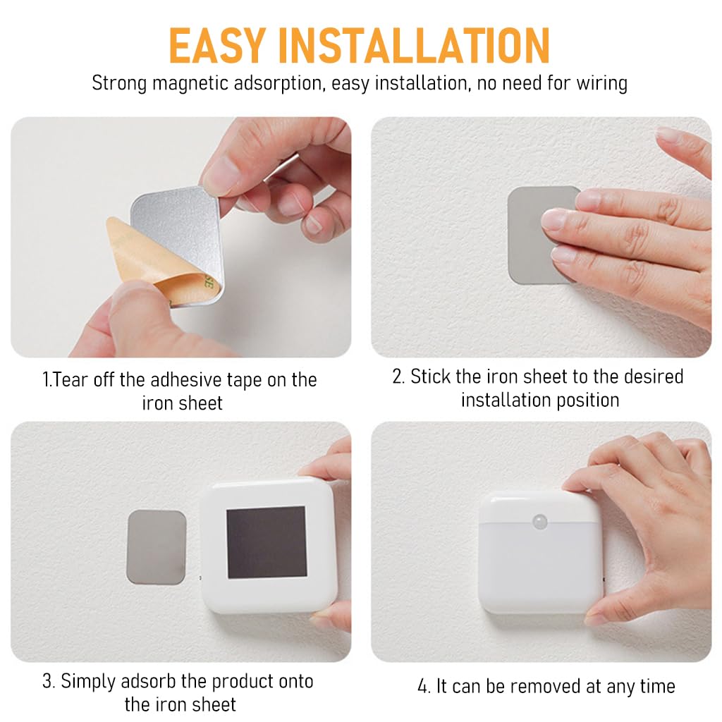 ELEPHANTBOAT Motion Sensor Light for Home Magnet Wall Mounted Cabinet Light with 2 Modes USB Rechargeable LED Night Light Under Cabinet Lights for Kitchen, Travel, Room, Office, Bedroom, Wardrobe ELEPHANTBOAT Motion Sensor Light for Home Magnet Wall Mounted Cabinet Light with 2 Modes USB Rechargeable LED Night Light Under Cabinet Lights for Kitchen, Travel, Room, Office, Bedroom, Wardrobe